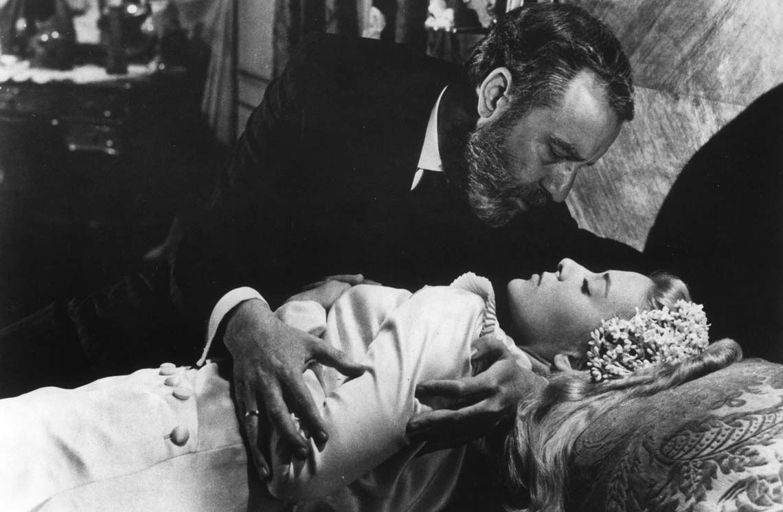 Francisco Rabal and Silvia Pinal in Luis Buñuel's VIRIDIANA. Cr